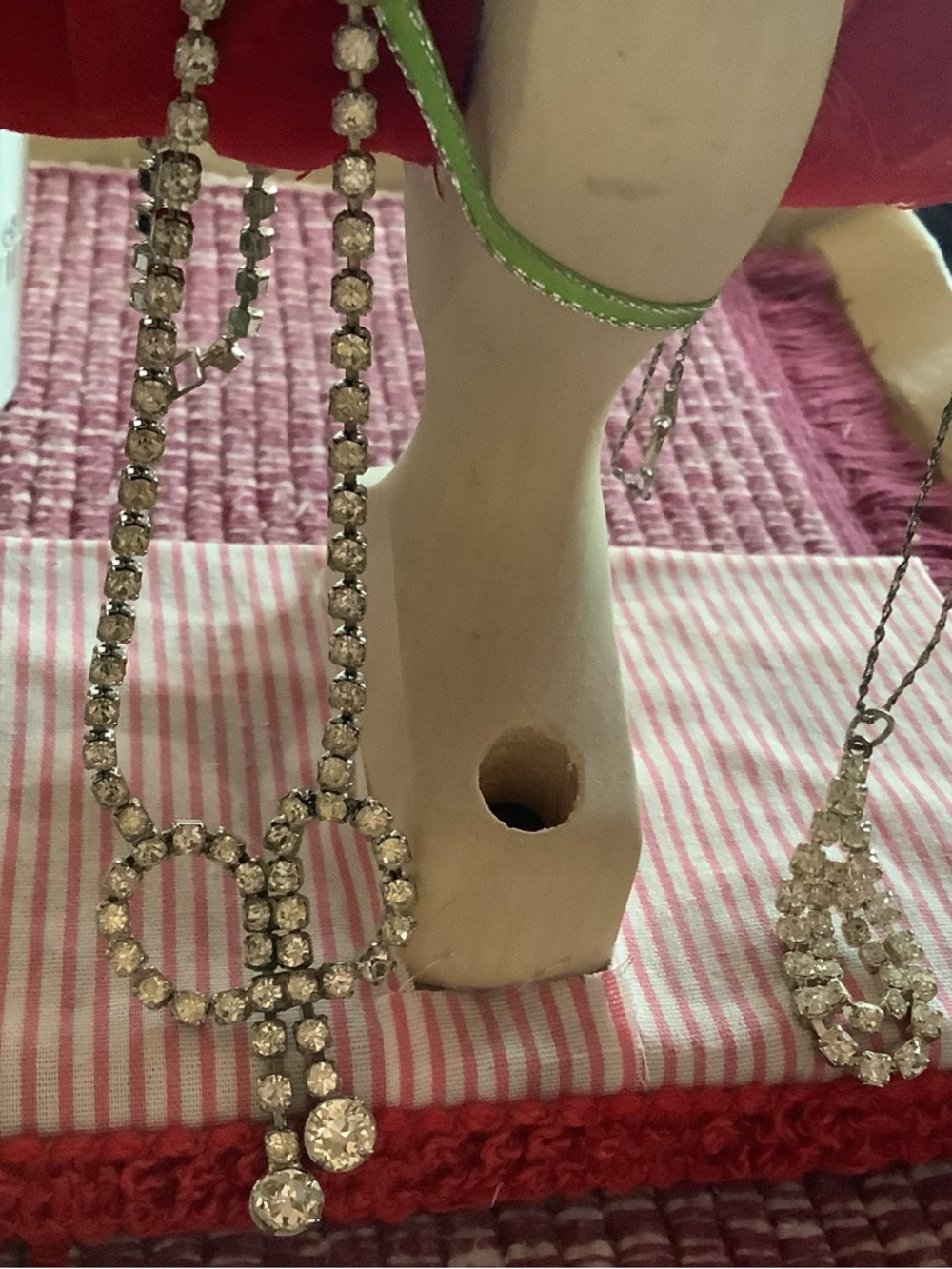 Vintage rhinestone necklaces..two of them